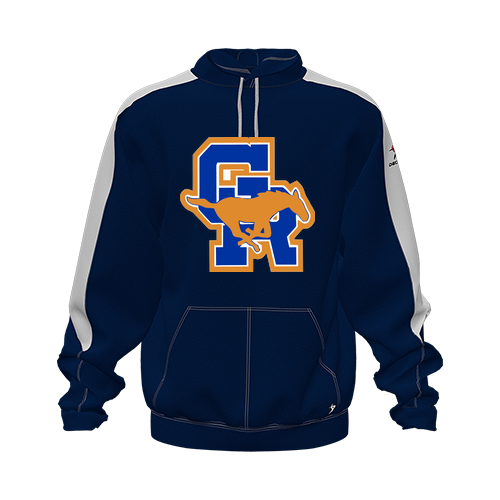 [CUS-DFW-HOOD-FLC-LSL-NVY-YXS-LOGO1] Hoodie (Youth XS, Navy)