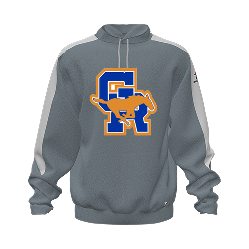 [CUS-DFW-HOOD-FLC-LSL-GRY-YXS-LOGO1] Hoodie (Youth XS, Gray)