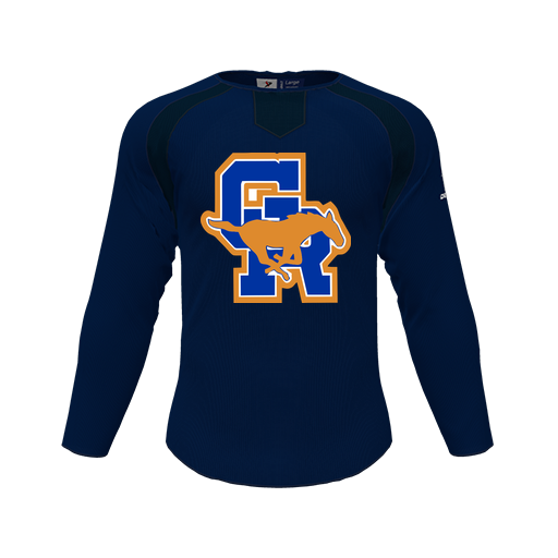 [CUS-DFW-PULL-FLC-CNK-LSL-NVY-YS-LOGO1] Pullover (Youth S, Navy)