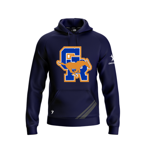 [FOLHSMNV-YXS-LOGO1] Decker Summit Hoodie (Youth XS, Navy)