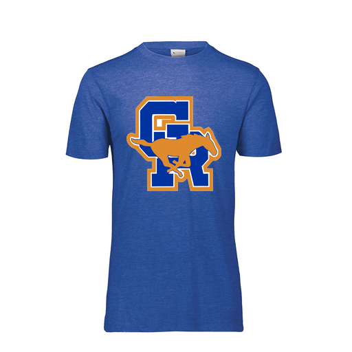 [FTSCUBNV-AS-LOGO1] Decker Men's Tri-Blend T-Shirt - Short Sleeve (Adult S, Navy)