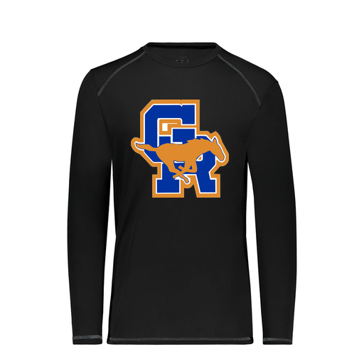 [6845.080.S-LOGO1] Men's SoftTouch Long Sleeve (Adult S, Black)