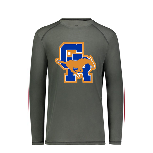 [6846.98D.S-LOGO1] Youth SoftTouch Long Sleeve (Youth S, Gray)