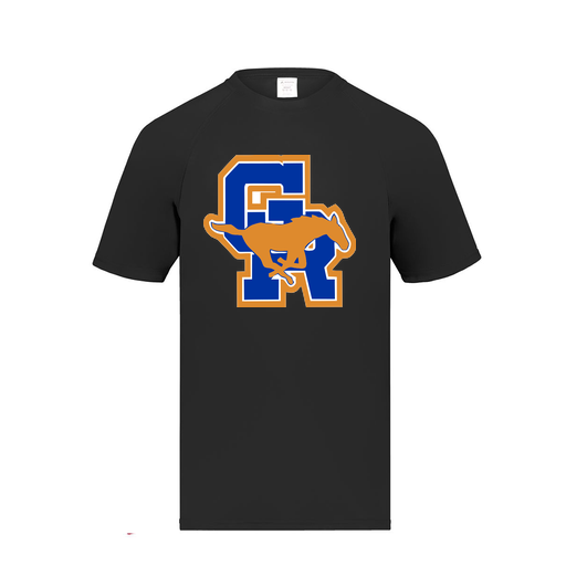 [2791.080.S-LOGO1] Youth Smooth Sport T-Shirt (Youth S, Black)