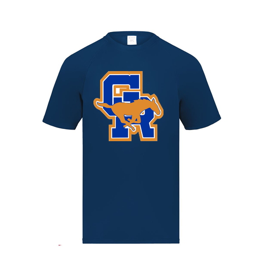 [2791.065.S-LOGO1] Youth Smooth Sport T-Shirt (Youth S, Navy)