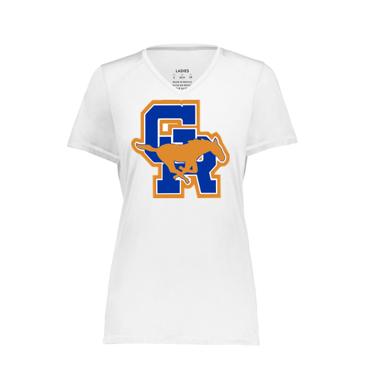 [6844.005.XS-LOGO1] Women's SoftTouch Short Sleeve (Female Adult XS, White)