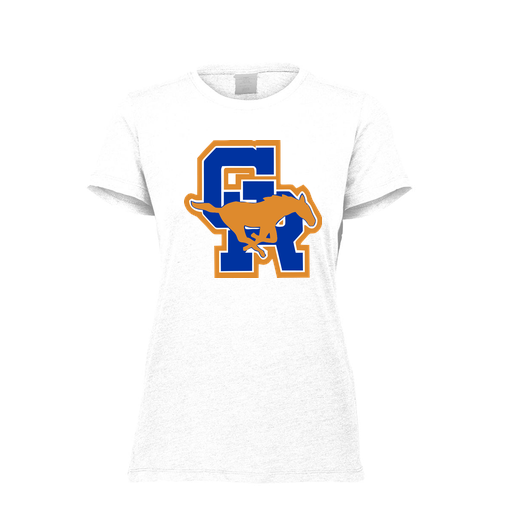 [FTSCUBWH-FAXS-LOGO1] Decker Women's Tri-Blend T-Shirt - Short Sleeve (Female Adult XS, White)