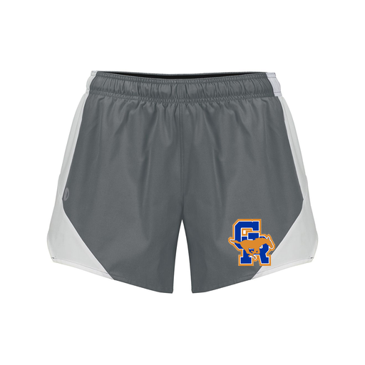 [229489.R04.S-LOGO1] Girls Olympus Shorts (Female Youth S, Gray)