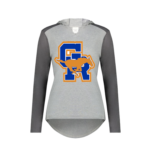 [6902.30V.XS-LOGO1] Ladies Vintage Hoodie (Female Adult XS, Gray)