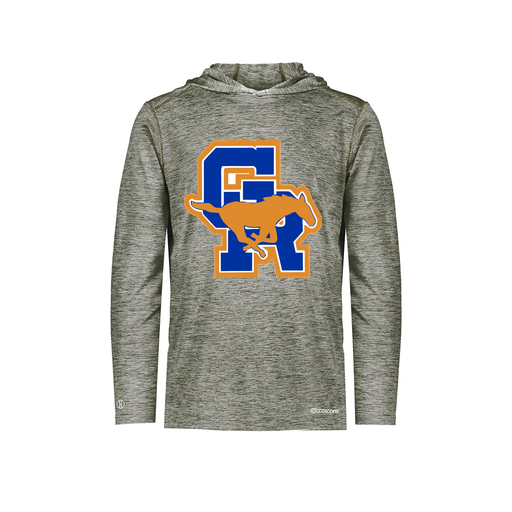 [FOLHCGGY-AS-LOGO1] Decker Men's Charge Hoodie (Adult S, Gray)