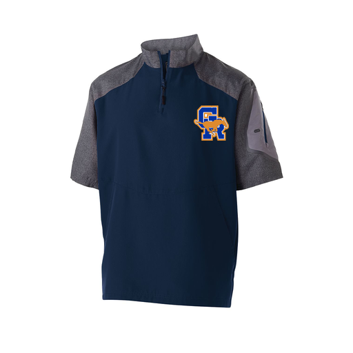[229545.H03.XS-LOGO1] Men's Raider SS Pullover (Adult XS, Navy)