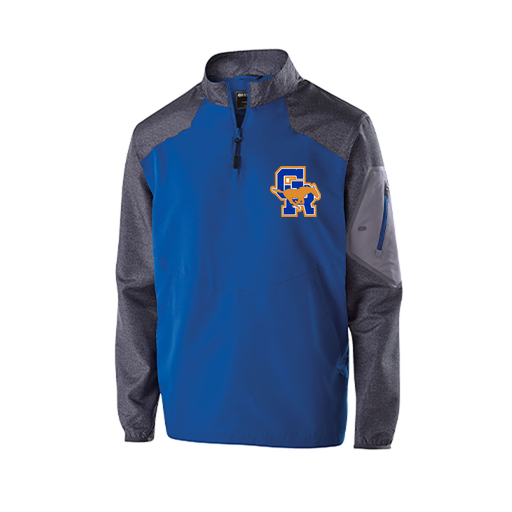 [229155.H02.XS-LOGO1] Men's Raider LS Pullover (Adult XS, Royal)