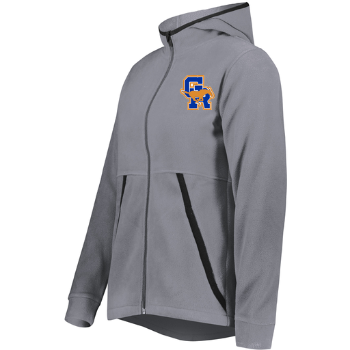 [6860.059.XS-LOGO1] Ladies Chill Full Zip Fleece (Female Adult XS, Gray)