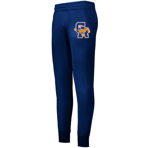 [5568.065.XS-LOGO1] Ladies Performance Jogger (Female Adult XS, Navy)
